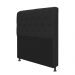 Kit Cabeceira Lady e Recamier Ari 160 cm Queen Size Corano Preto - Amarena Móveis