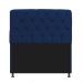 Kit Cabeceira Lady e Recamier Ari 160 cm Queen Size Suede Azul Marinho - Amarena Móveis