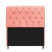 Kit Cabeceira Lady e Recamier Ari 160 cm Queen Size Suede Coral - Amarena Móveis