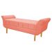 Kit Cabeceira Lady e Recamier Ari 160 cm Queen Size Suede Coral - Amarena Móveis