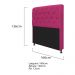 Kit Cabeceira Lady e Recamier Ari 160 cm Queen Size Suede Pink - Amarena Móveis