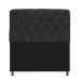 Kit Cabeceira Lady e Recamier Ari 160 cm Queen Size Suede Preto - Amarena Móveis
