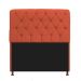 Kit Cabeceira Lady e Recamier Ari 160 cm Queen Size Suede Terracota - Amarena Móveis
