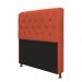 Kit Cabeceira Lady e Recamier Ari 160 cm Queen Size Suede Terracota - Amarena Móveis