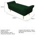 Kit Cabeceira Lady e Recamier Ari 160 cm Queen Size Suede Verde - Amarena Móveis