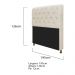 Kit Cabeceira Lady e Recamier Ari 195 cm King Size Corano Bege - Amarena Móveis