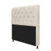 Kit Cabeceira Lady e Recamier Ari 195 cm King Size Corano Bege - Amarena Móveis