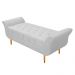 Kit Cabeceira Lady e Recamier Ari 195 cm King Size Corano Branco - Amarena Móveis