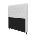 Kit Cabeceira Lady e Recamier Ari 195 cm King Size Corano Branco - Amarena Móveis
