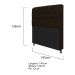 Kit Cabeceira Lady e Recamier Ari 195 cm King Size Corano Marrom - Amarena Móveis