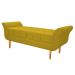 Kit Cabeceira Lady e Recamier Ari 195 cm King Size Suede Amarelo - Amarena Móveis