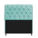 Kit Cabeceira Lady e Recamier Ari 195 cm King Size Suede Azul Tiffany - Amarena Móveis