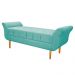 Kit Cabeceira Lady e Recamier Ari 195 cm King Size Suede Azul Tiffany - Amarena Móveis