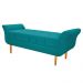 Kit Cabeceira Lady e Recamier Ari 195 cm King Size Suede Azul Turquesa - Amarena Móveis