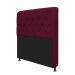 Kit Cabeceira Lady e Recamier Ari 195 cm King Size Suede Bordô - Amarena Móveis