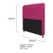 Kit Cabeceira Lady e Recamier Ari 195 cm King Size Suede Pink - Amarena Móveis