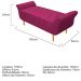 Kit Cabeceira Lady e Recamier Ari 195 cm King Size Suede Pink - Amarena Móveis