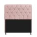 Kit Cabeceira Lady e Recamier Ari 195 cm King Size Suede Rosê - Amarena Móveis