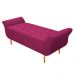 Kit Cabeceira Lady e Recamier Ari 90 cm Solteiro Suede Pink - Amarena Móveis