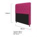 Kit Cabeceira Lady e Recamier Ari 90 cm Solteiro Suede Pink - Amarena Móveis