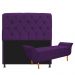 Kit Cabeceira Lady e Recamier Ari 90 cm Solteiro Suede Roxo - Amarena Móveis