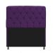 Kit Cabeceira Lady e Recamier Ari 90 cm Solteiro Suede Roxo - Amarena Móveis