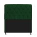 Kit Cabeceira Lady e Recamier Ari 90 cm Solteiro Suede Verde - Amarena Móveis