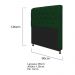 Kit Cabeceira Lady e Recamier Ari 90 cm Solteiro Suede Verde - Amarena Móveis