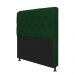 Kit Cabeceira Lady e Recamier Ari 90 cm Solteiro Suede Verde - Amarena Móveis