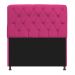 Kit Cabeceira Lady e Recamier Félix 100 cm Solteiro Suede Pink - Amarena Móveis