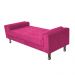 Kit Cabeceira Lady e Recamier Félix 100 cm Solteiro Suede Pink - Amarena Móveis