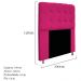 Kit Cabeceira e Calçadeira Baú Estofada Mel 100 cm Solteiro Com Capitonê Suede Pink - Amarena Móveis