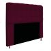 Kit Cabeceira e Calçadeira Baú Estofada Mel 140 cm Casal Com Capitonê Suede Bordô - Amarena Móveis