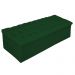 Kit Cabeceira e Calçadeira Baú Estofada Mel 140 cm Casal Com Capitonê Suede Verde - Amarena Móveis