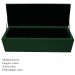 Kit Cabeceira e Calçadeira Baú Estofada Mel 140 cm Casal Com Capitonê Suede Verde - Amarena Móveis