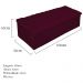 Kit Cabeceira e Calçadeira Baú Estofada Mel 160 cm Queen Size Com Capitonê Suede Bordô - Amarena Móveis