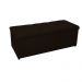 Kit Cabeceira e Calçadeira Baú Estofada Mel 195 cm King Size Com Capitonê Corano Marrom - Amarena Móveis