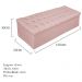Kit Cabeceira e Calçadeira Baú Estofada Mel 195 cm King Size Com Capitonê Suede Rosê - Amarena Móveis