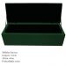 Kit Cabeceira e Calçadeira Baú Estofada Mel 195 cm King Size Com Capitonê Suede Verde - Amarena Móveis