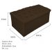 Kit Cabeceira e Calçadeira Baú Estofada Mel 90 cm Solteiro Com Capitonê Suede Marrom - Amarena Móveis