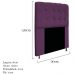Kit Cabeceira e Calçadeira Baú Estofada Mel 90 cm Solteiro Com Capitonê Suede Roxo - Amarena Móveis