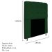 Kit Cabeceira e Calçadeira Baú Estofada Mel 90 cm Solteiro Com Capitonê Suede Verde - Amarena Móveis