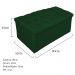 Kit Cabeceira e Calçadeira Baú Estofada Mel 90 cm Solteiro Com Capitonê Suede Verde - Amarena Móveis