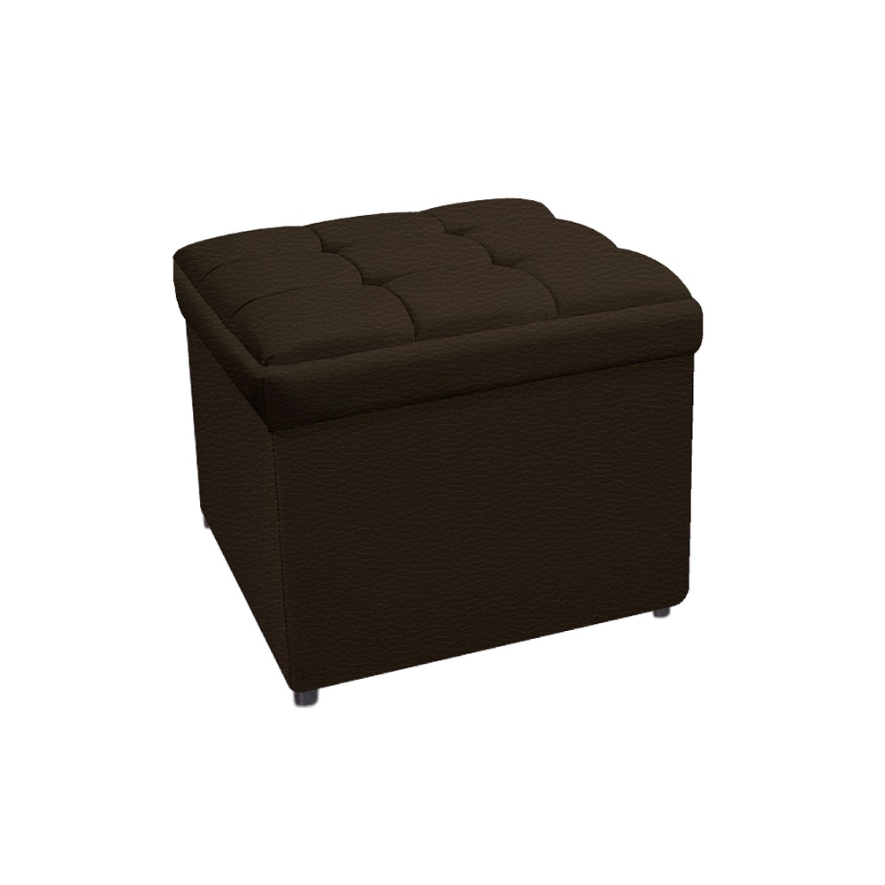 Kit Cabeceira e Calçadeira Copenhague 100 cm Solteiro Corano Marrom - Amarena Móveis