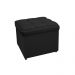 Kit Cabeceira e Calçadeira Copenhague 100 cm Solteiro Corano Preto - Amarena Móveis