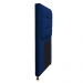 Kit Cabeceira e Calçadeira Copenhague 100 cm Solteiro Suede Azul Marinho - Amarena Móveis