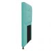 Kit Cabeceira e Calçadeira Copenhague 100 cm Solteiro Suede Azul Tiffany - Amarena Móveis