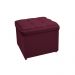 Kit Cabeceira e Calçadeira Copenhague 100 cm Solteiro Suede Bordô - Amarena Móveis