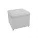 Kit Cabeceira e Calçadeira Copenhague 100 cm Solteiro Suede Branco - Amarena Móveis
