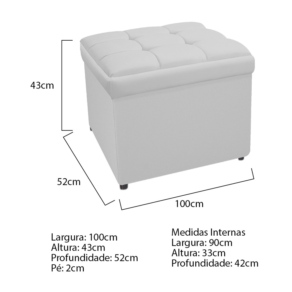 Kit Cabeceira e Calçadeira Copenhague 100 cm Solteiro Suede Branco - Amarena Móveis